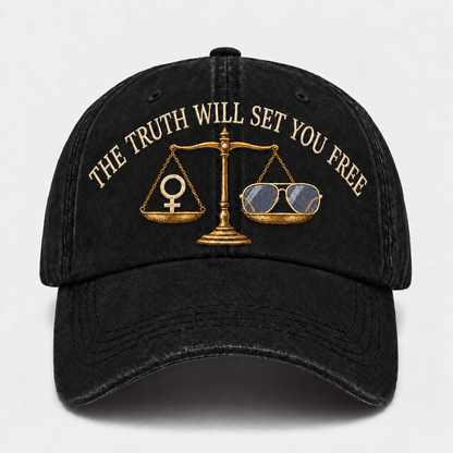 💜 The Truth Will Set You Free bestickte Kappe