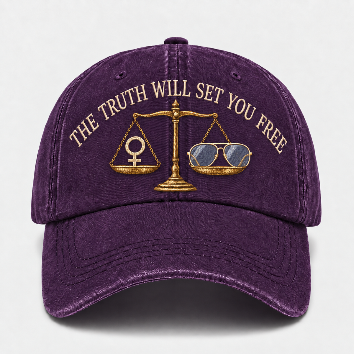 💜 The Truth Will Set You Free bestickte Kappe