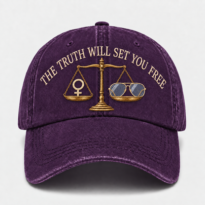 💜 The Truth Will Set You Free bestickte Kappe