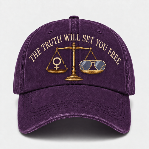 💜 The Truth Will Set You Free bestickte Kappe