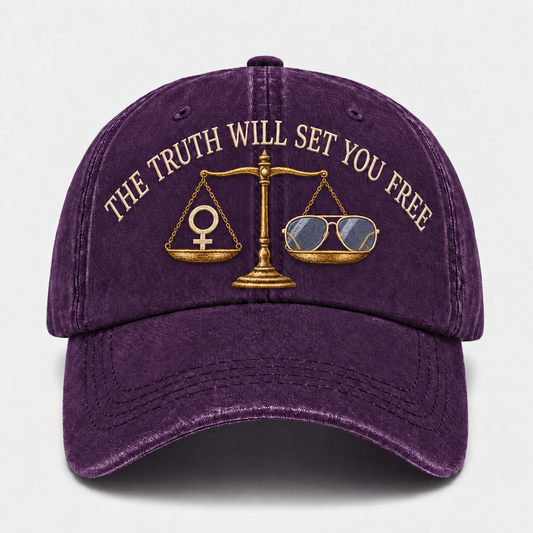💜 The Truth Will Set You Free Embroidered Cap