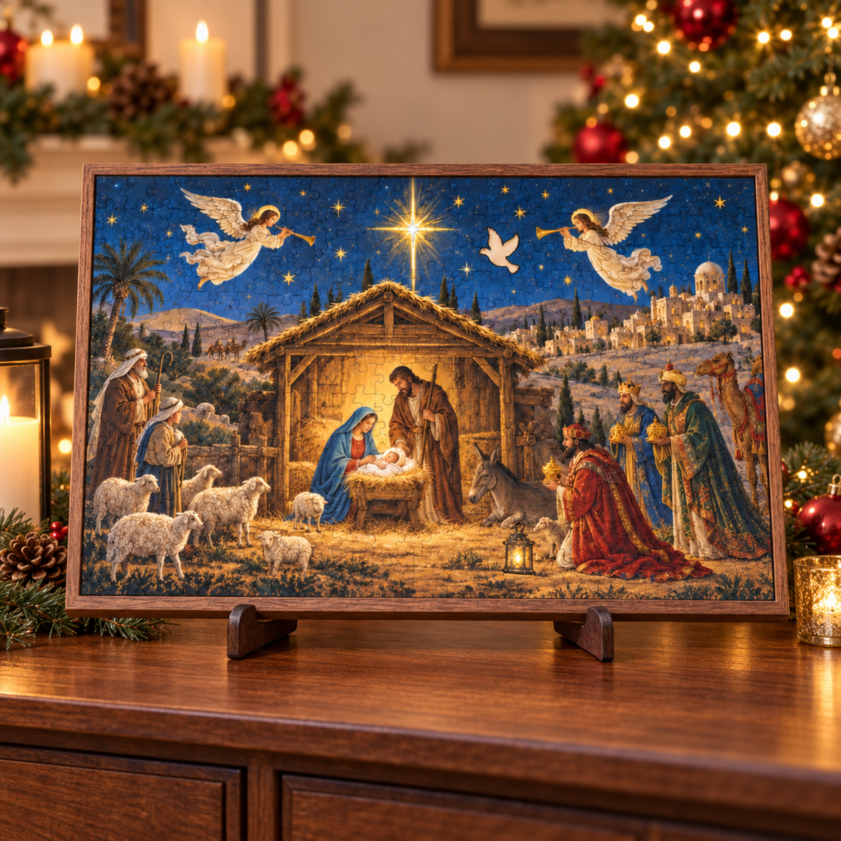 🎄✨ Das Weihnachtskrippenpuzzle aus Holz – Ein glaubenserfülltes Familienerbstück ✝️
