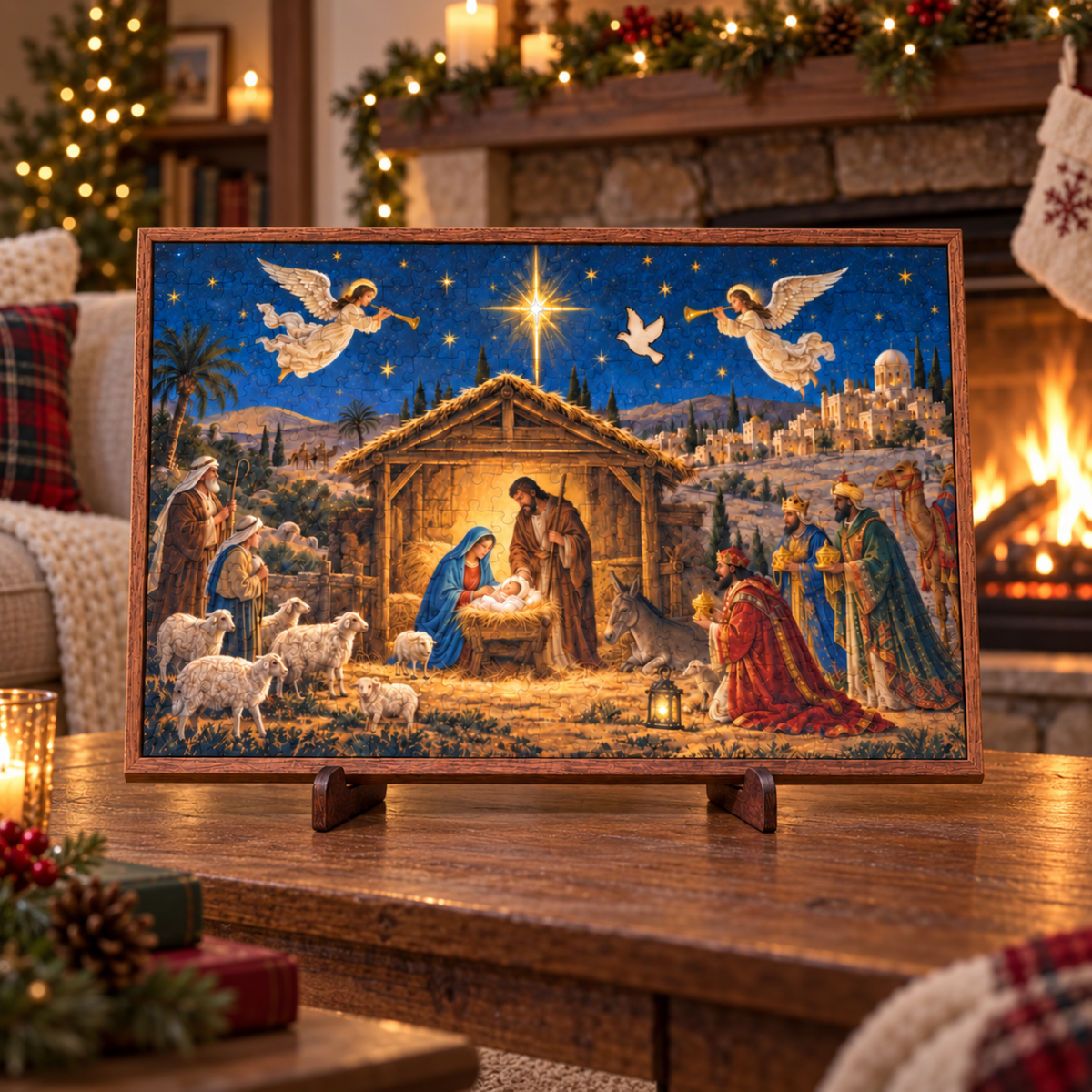 🎄✨ Das Weihnachtskrippenpuzzle aus Holz – Ein glaubenserfülltes Familienerbstück ✝️
