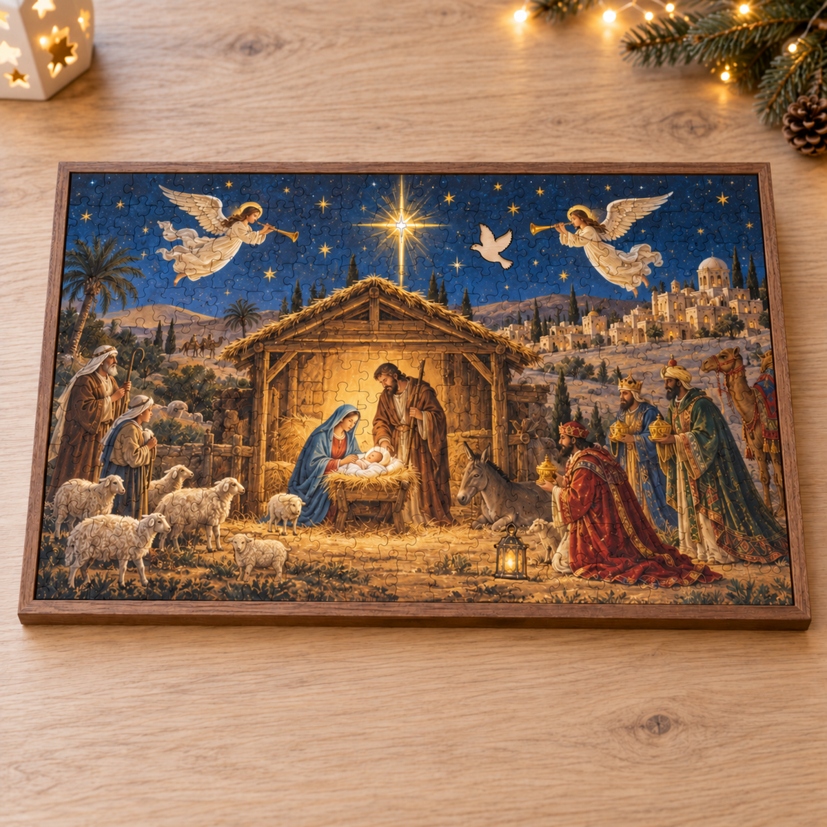 🎄✨ Das Weihnachtskrippenpuzzle aus Holz – Ein glaubenserfülltes Familienerbstück ✝️