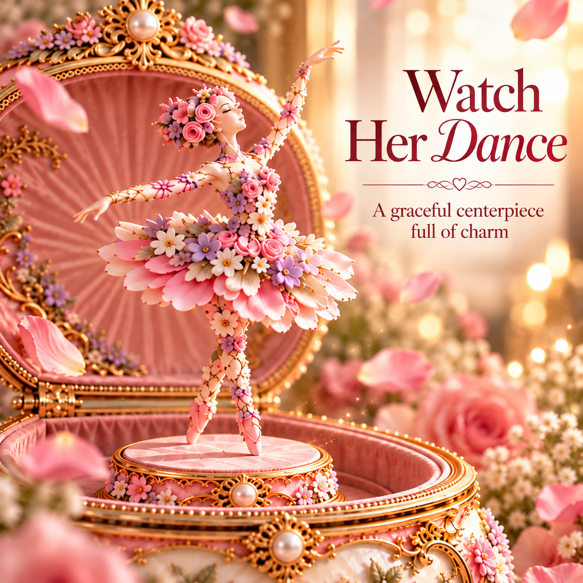 🌸Butterfly Waltz Ballerina Music Box🦋