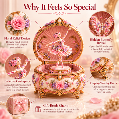 🌸Butterfly Waltz Ballerina Music Box🦋