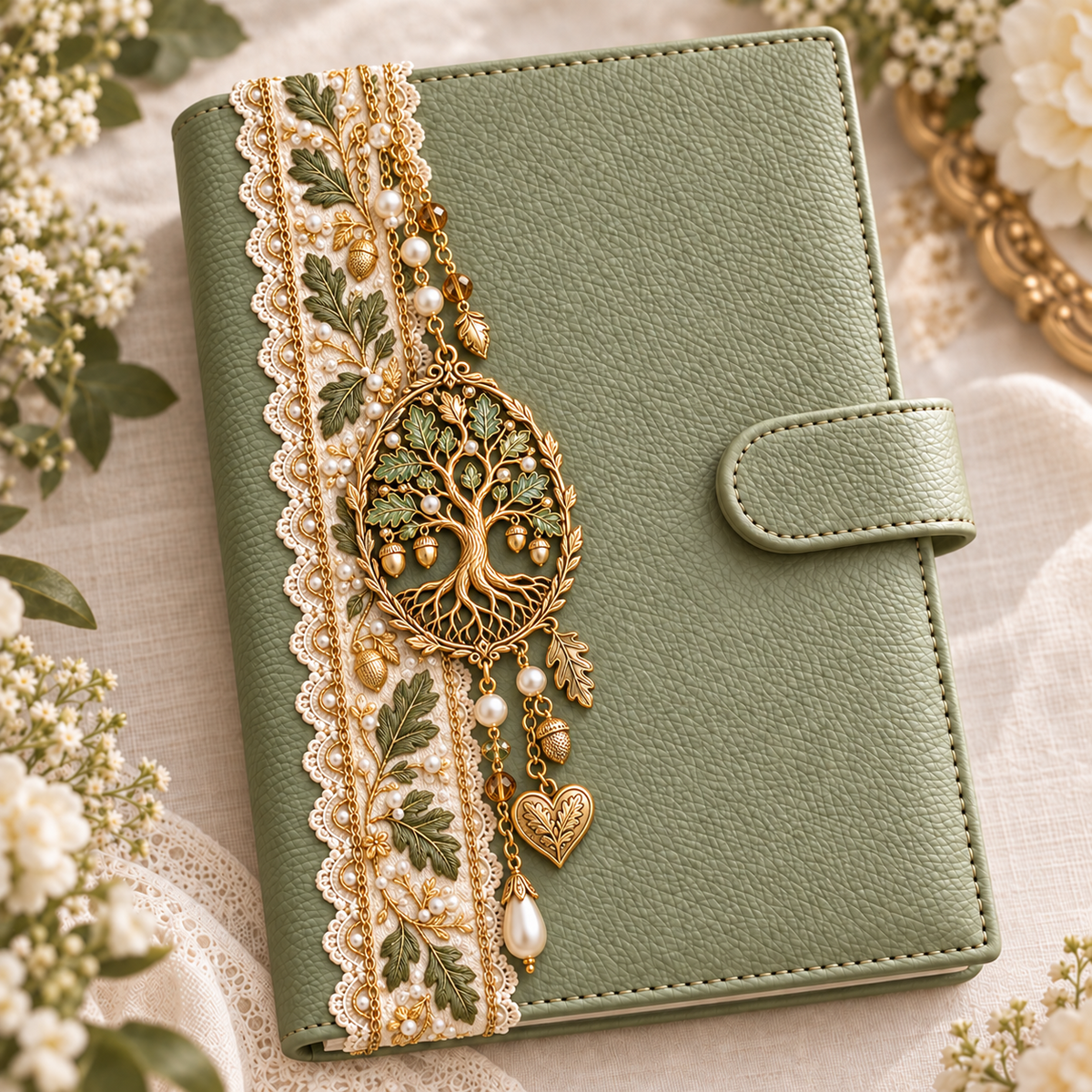🔥🌸Blooming Memories — Floral Journal Charms