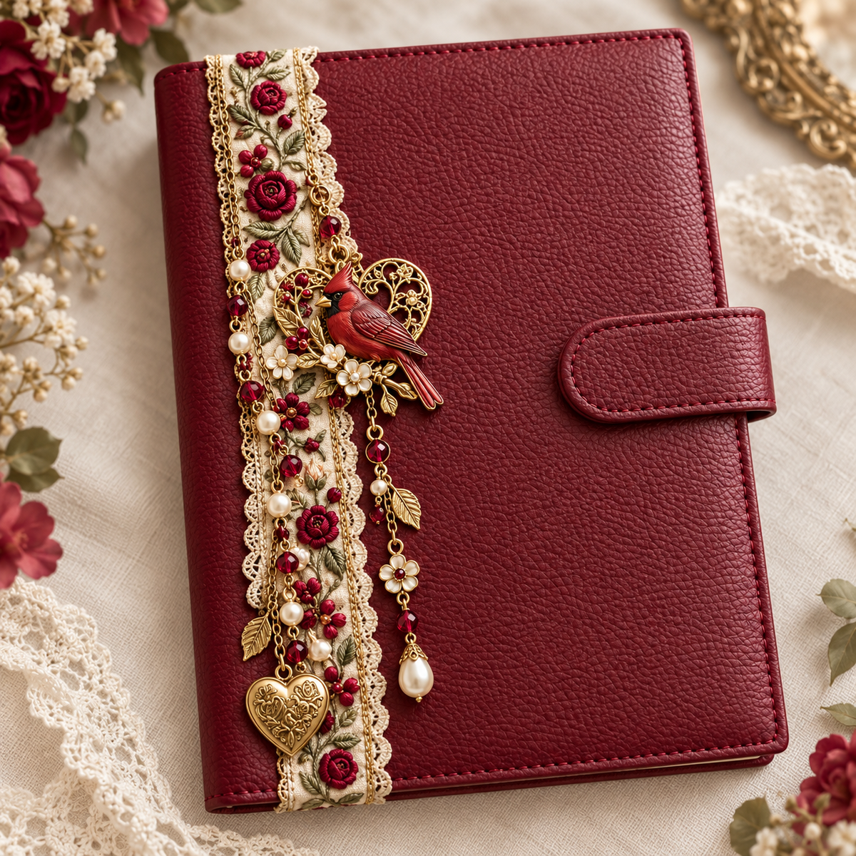 🔥🌸Blooming Memories — Floral Journal Charms