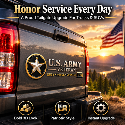 🎖️ 50% OFF Veteran Vehicle Emblem – Honor Their Service With Pride 🇺🇸