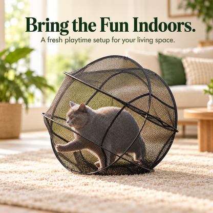 🐈New Portable 360° Cat Playpen – Their Safe Little Space Anywhere