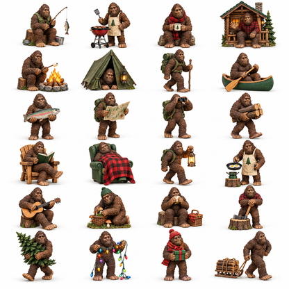 24 Days of Bigfoot – Woodland Adventures Advent Calendar with 24 Collectible Figurines
