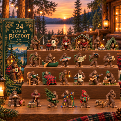 24 Days of Bigfoot – Woodland Adventures Advent Calendar with 24 Collectible Figurines