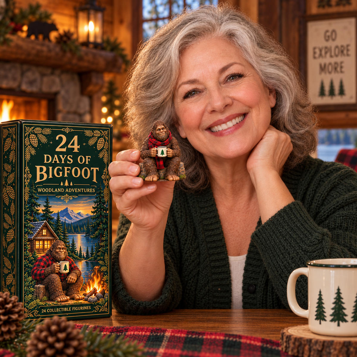 24 Days of Bigfoot – Woodland Adventures Advent Calendar with 24 Collectible Figurines