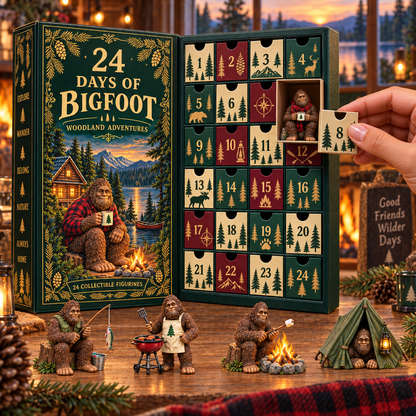 24 Days of Bigfoot – Woodland Adventures Advent Calendar with 24 Collectible Figurines