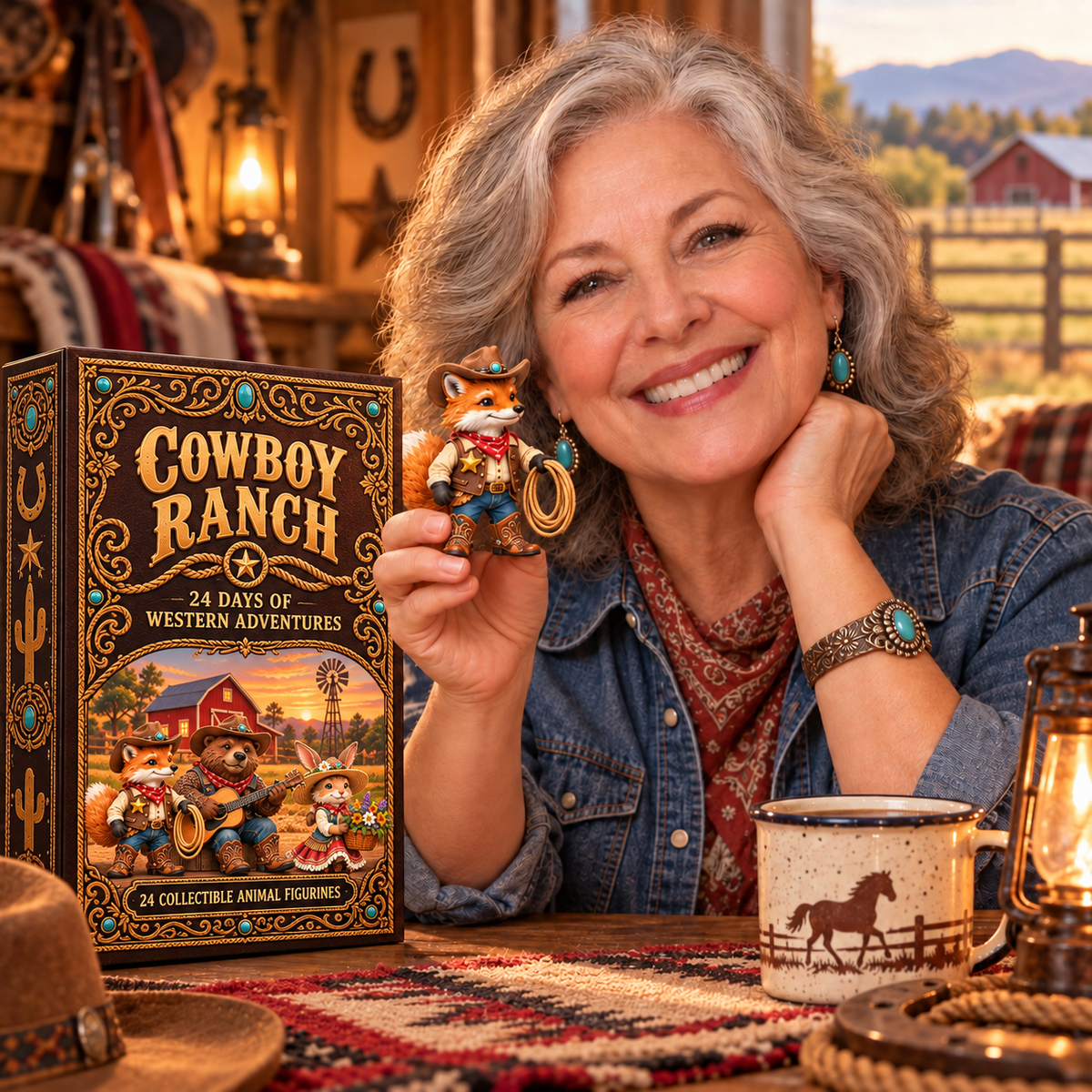 🤠 Cowboy Ranch – 24-Day Animal Cowboy Advent Calendar