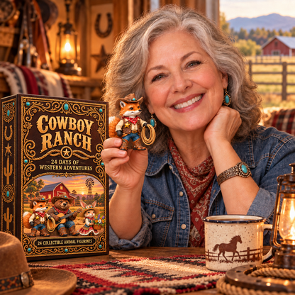 🤠 Cowboy Ranch – 24-Day Animal Cowboy Advent Calendar