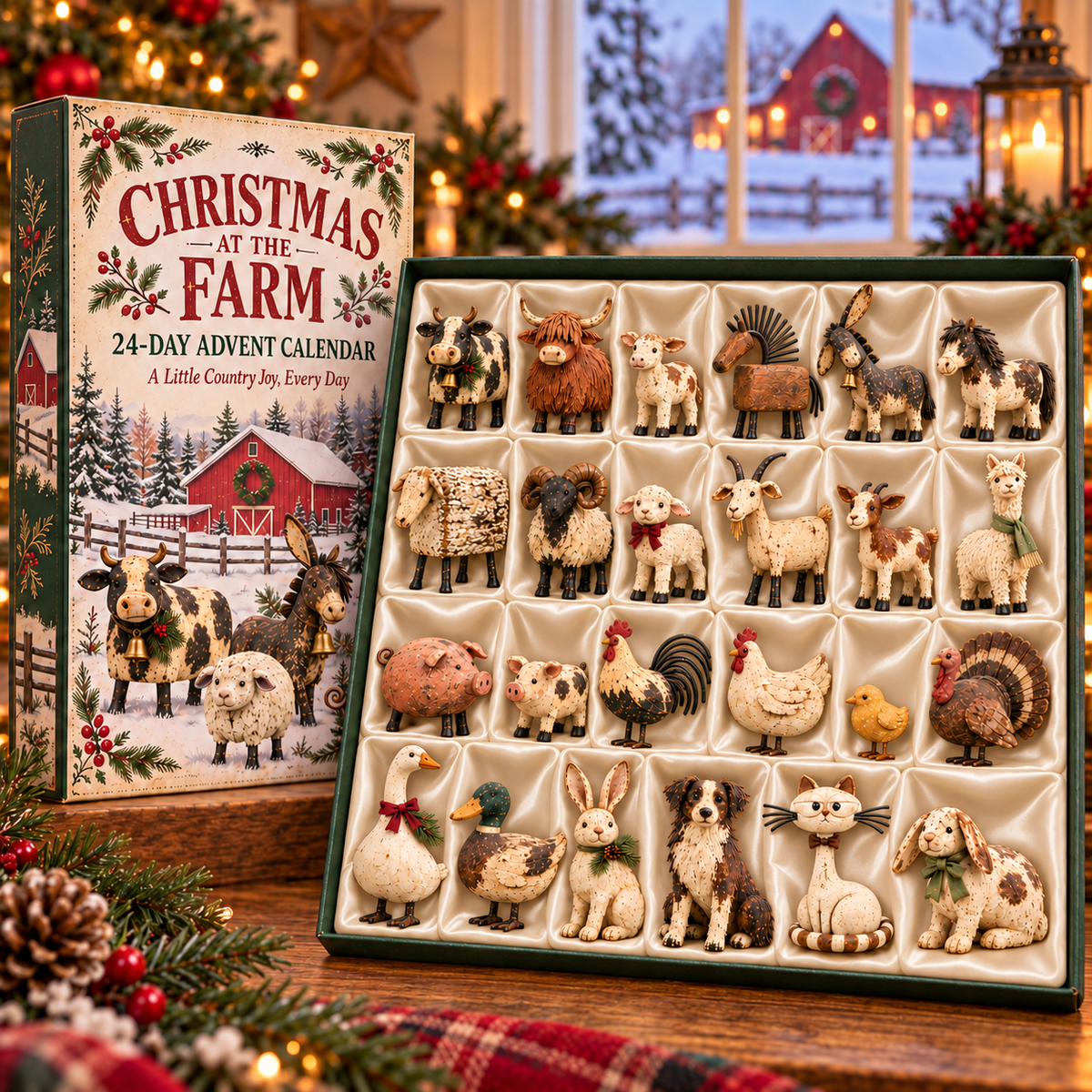 🎄🐓Christmas at the Farm — 24-Day Farm Animal Advent Calendar