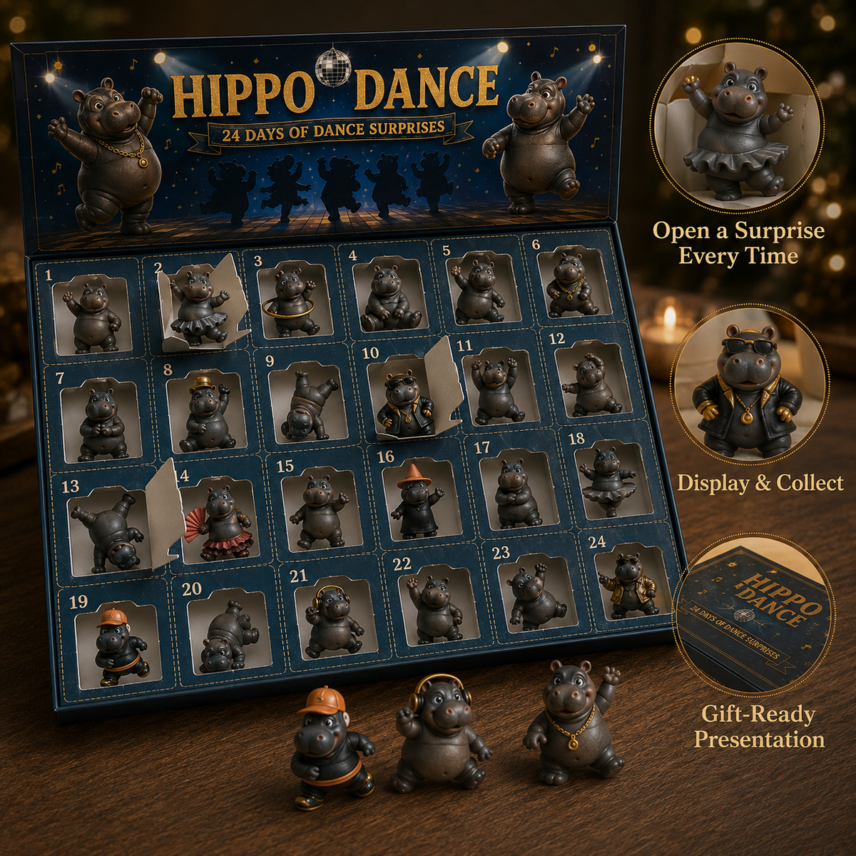 🔥🦛Abrir, Conocer, Coleccionar — Set de Regalo de la Compañía de Baile de Hipopótamos más Divertida de Nestmiro® 2027😂💃