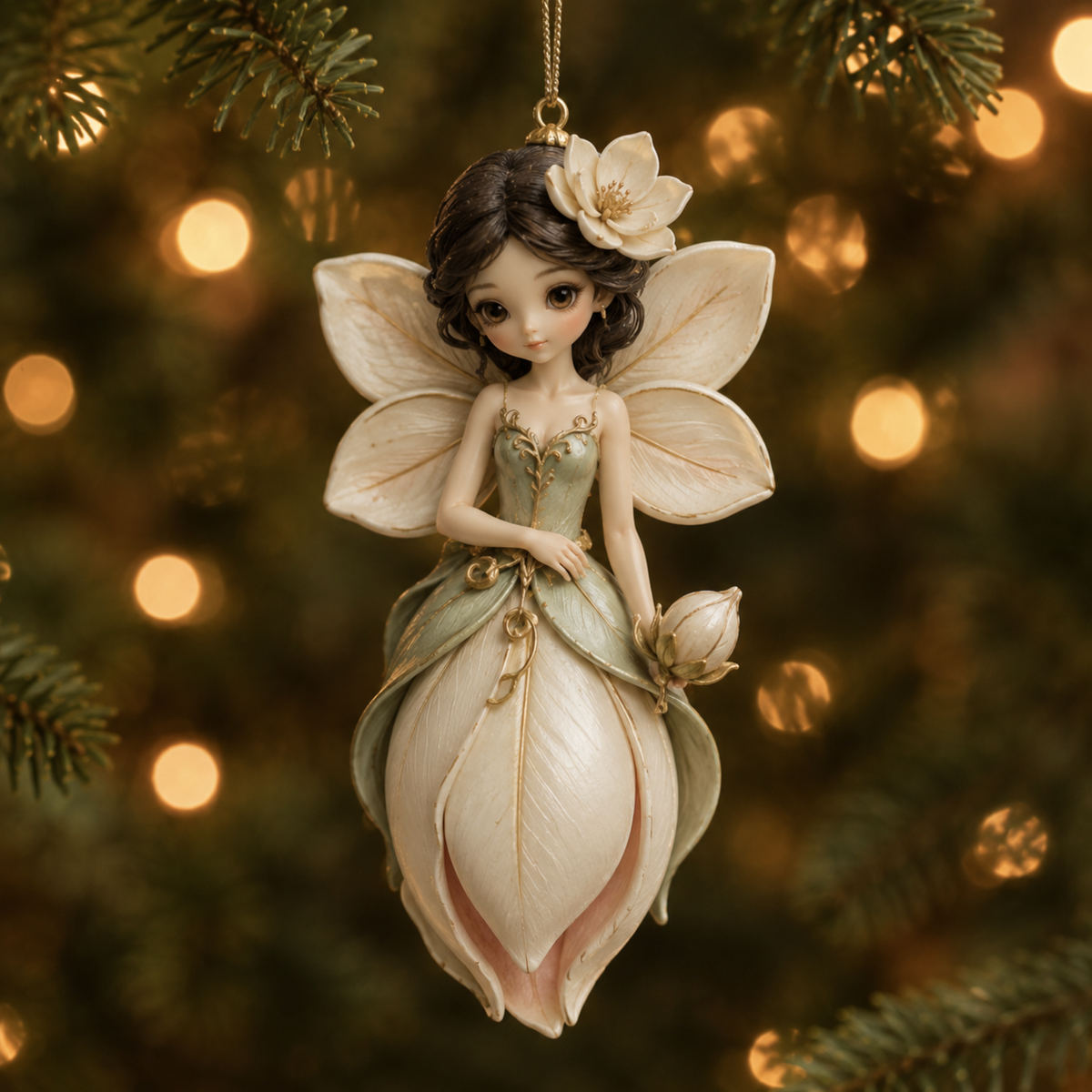 🌹😍Verzauberte Blütenfee Weihnachtsbaumschmuck-Kollektion