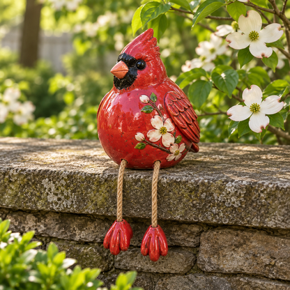 🔥🌸Blühende Gartenfreunde – Skurrile Deko mit baumelnden Beinen