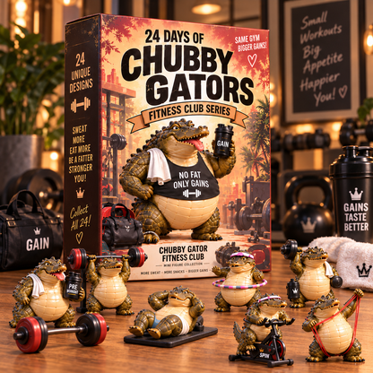🔥😂24 Days of Chubby Gators™ – Funny Fitness Gator Advent Calendar