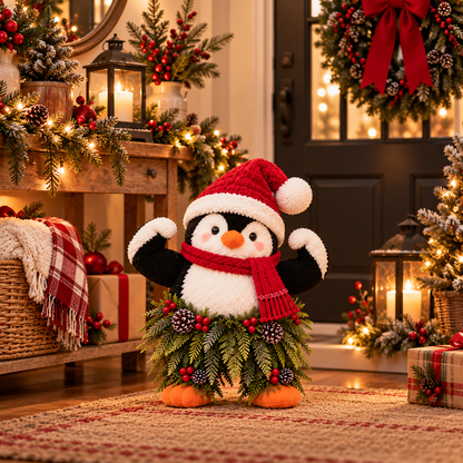 🔥🥰Jolly Waddle™ – Christmas Welcome Penguin Decorations