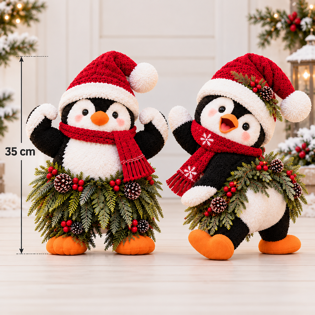 🔥🥰Jolly Waddle™ – Christmas Welcome Penguin Decorations