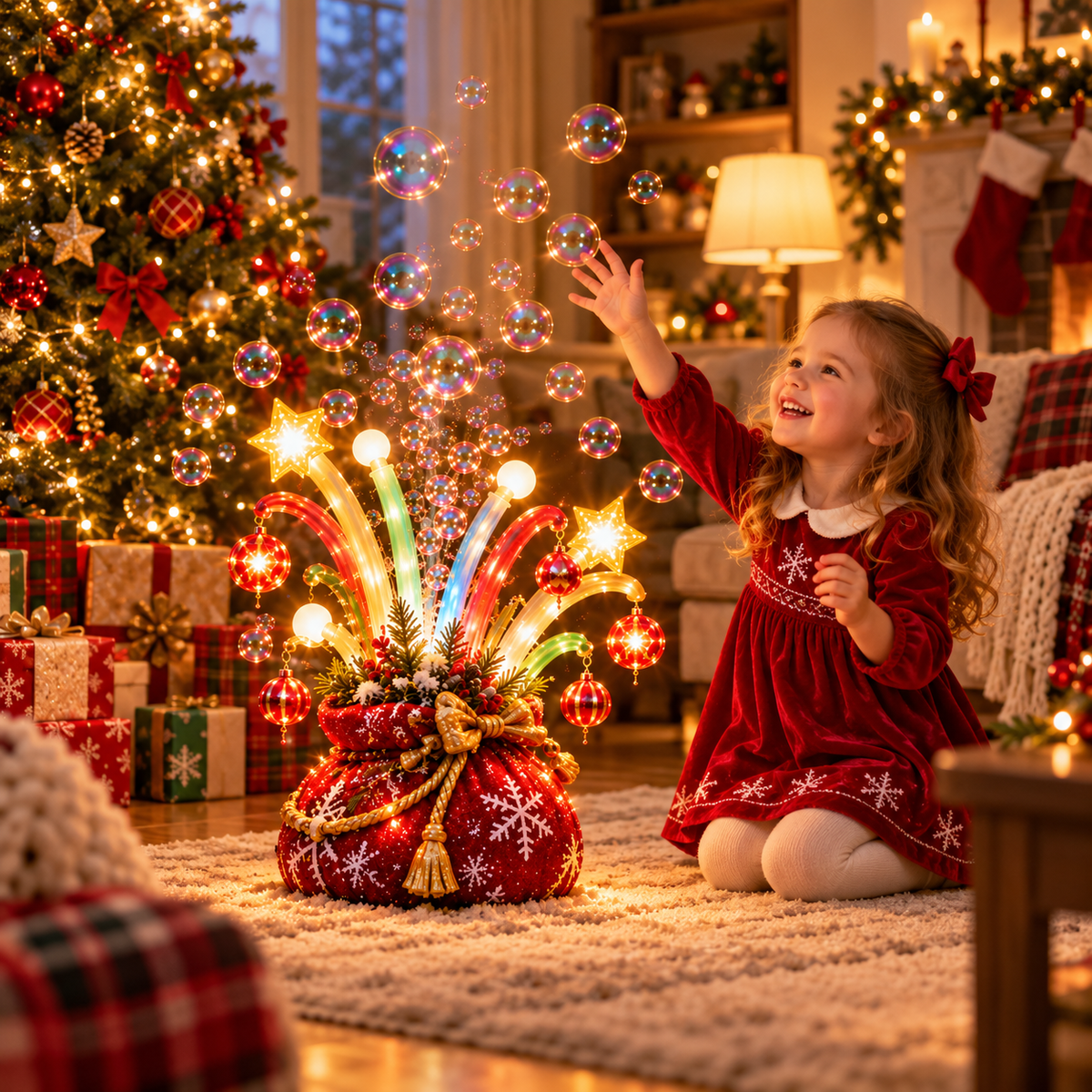 🔥🎆Christmas Bubble Fireworks Gift Sack™