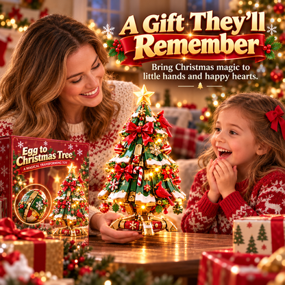 🔥 Egg-to-Christmas Tree™ Magical Transforming Toy – 🎁Cardinal Christmas Tree Holiday Gift