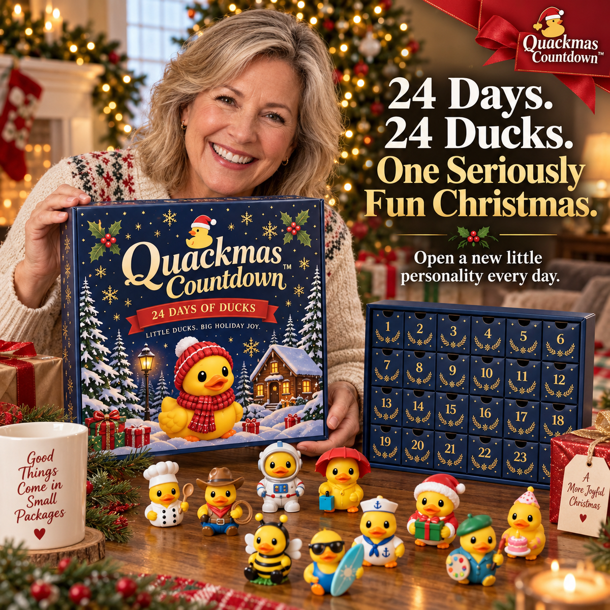 Christmas 24 Days of Duck Magic Collectible Figures - Duck Magic Advent Calendar