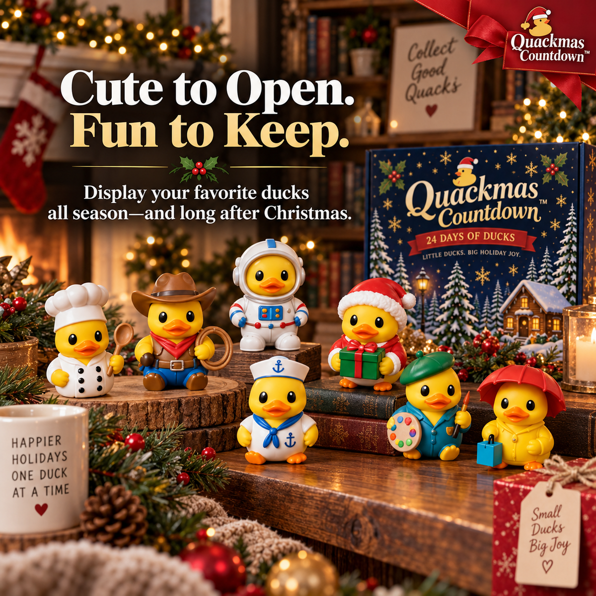 Christmas 24 Days of Duck Magic Collectible Figures - Duck Magic Advent Calendar
