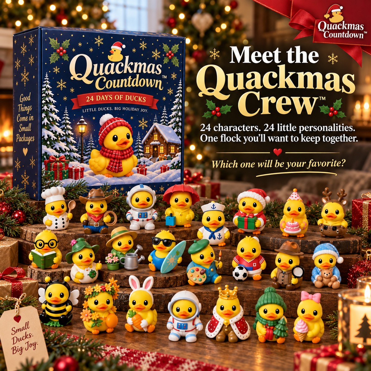 Christmas 24 Days of Duck Magic Collectible Figures - Duck Magic Advent Calendar