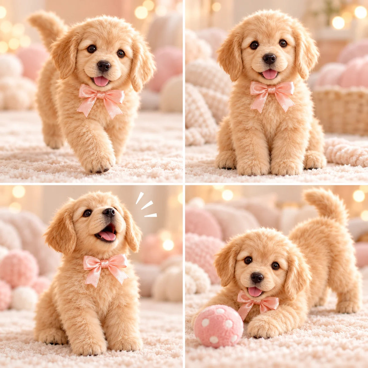Light Cream Golden Buddy puppy
