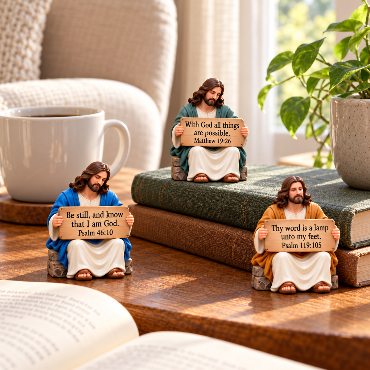 24 Days with Jesus – Christmas Advent Calendar with 24 Scripture Figurines