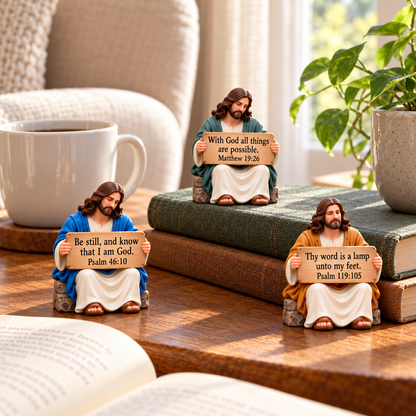 24 Days with Jesus – Christmas Advent Calendar with 24 Scripture Figurines