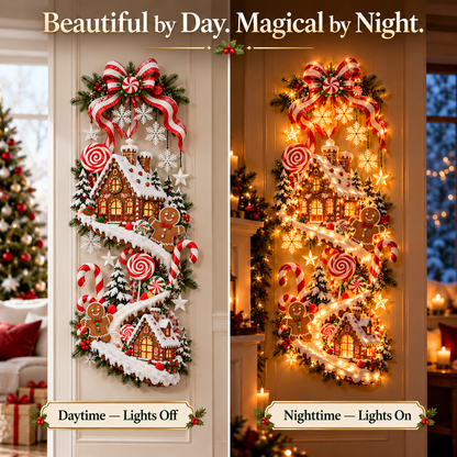 🍬🎄 Sugarplum Hideaway – Illuminated Holiday House 🏡 ✨