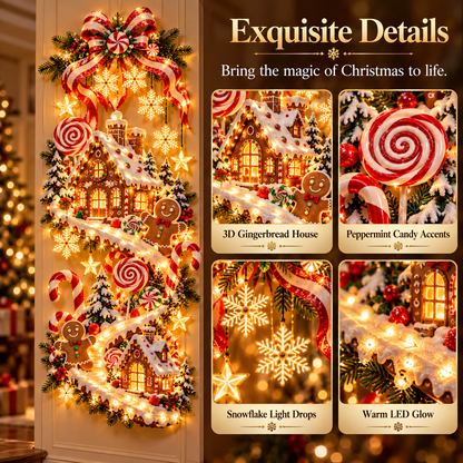 🍬🎄 Sugarplum Hideaway – Illuminated Holiday House 🏡 ✨