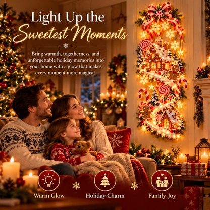🍬🎄 Sugarplum Hideaway – Illuminated Holiday House 🏡 ✨