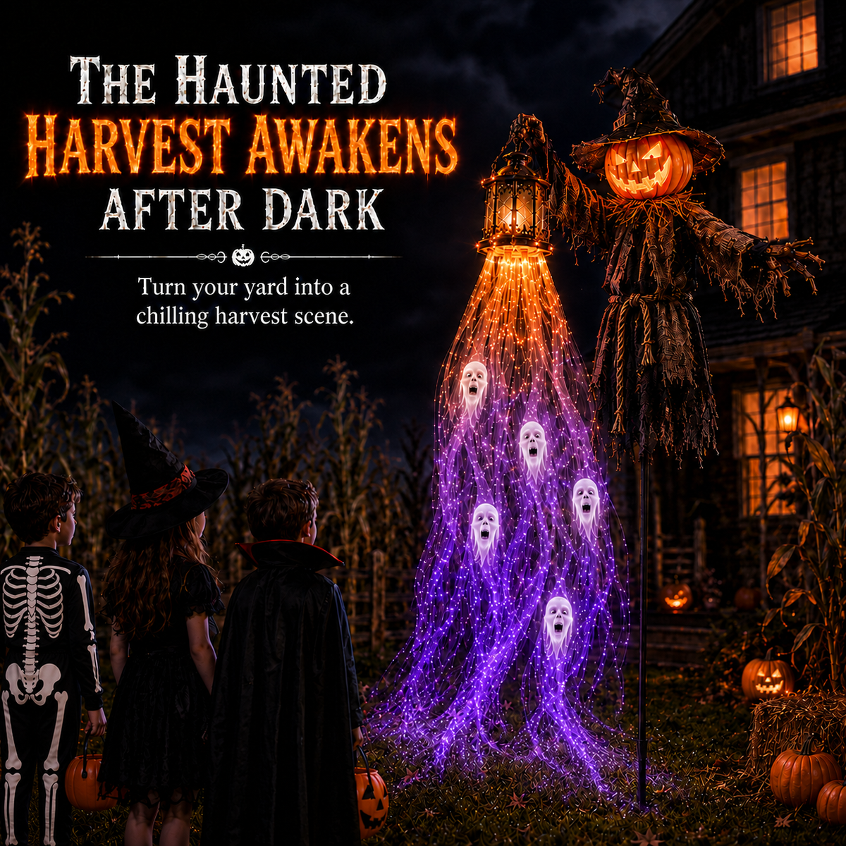 🎃 Today Only: 50% OFF – The Crowned Harvest Warden Glowing Spirit Solar Garden Light