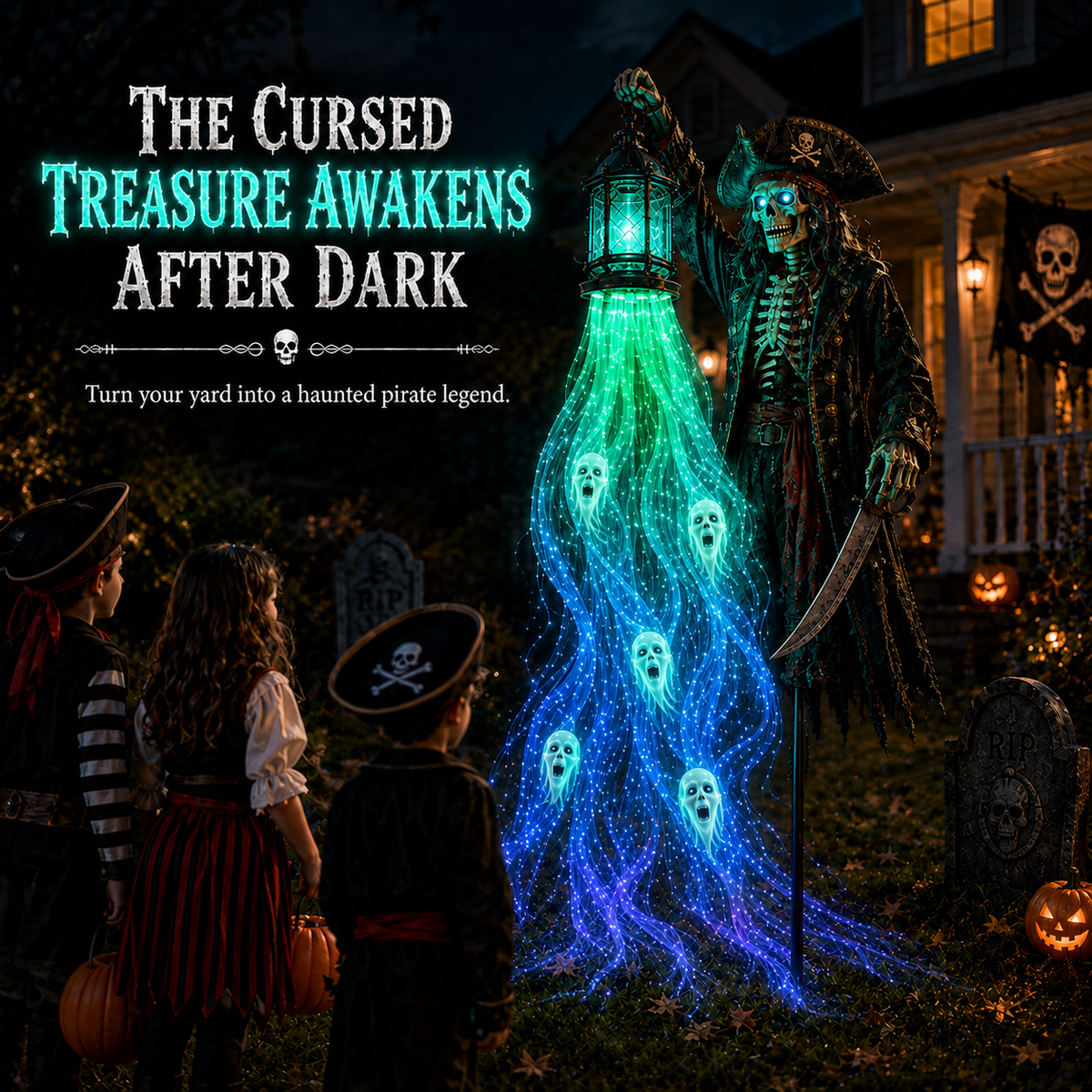 🎃 Today Only: 50% OFF – The Crowned Harvest Warden Glowing Spirit Solar Garden Light