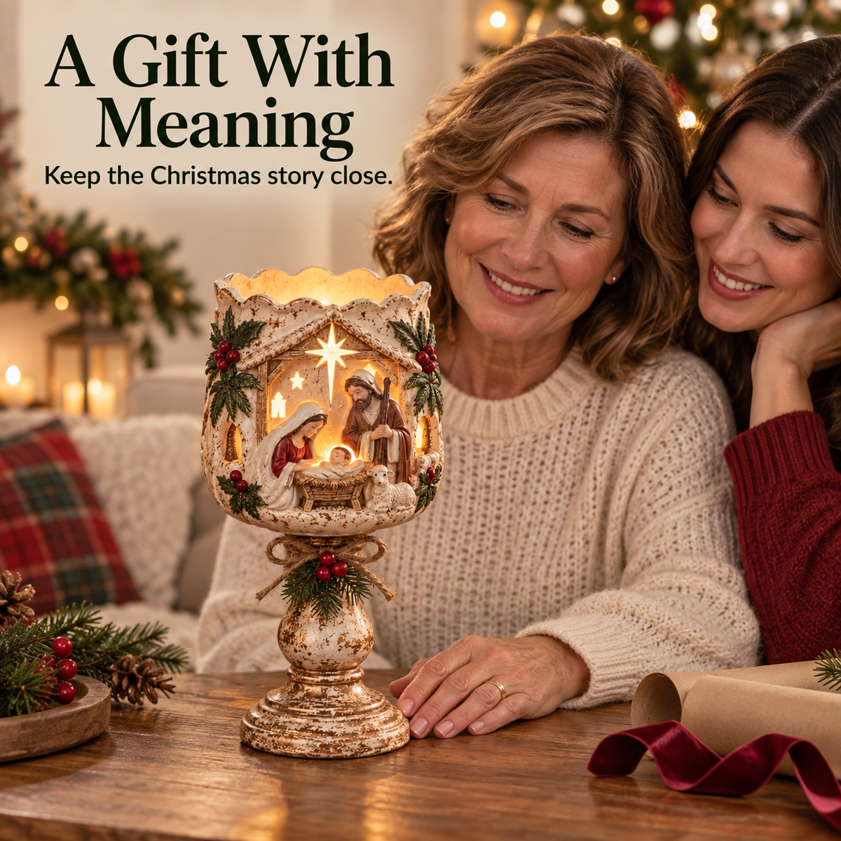 🎄 Christmas Heirloom Glow Candle Holder Collection