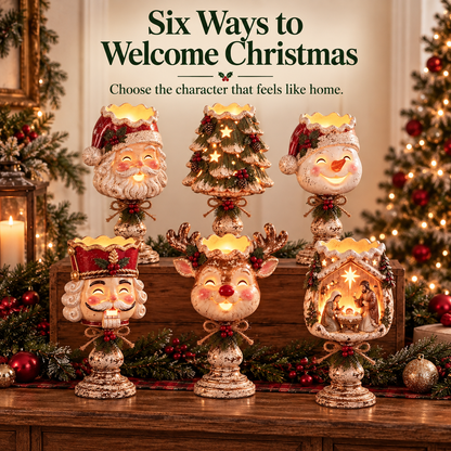 🎄 Christmas Heirloom Glow Candle Holder Collection