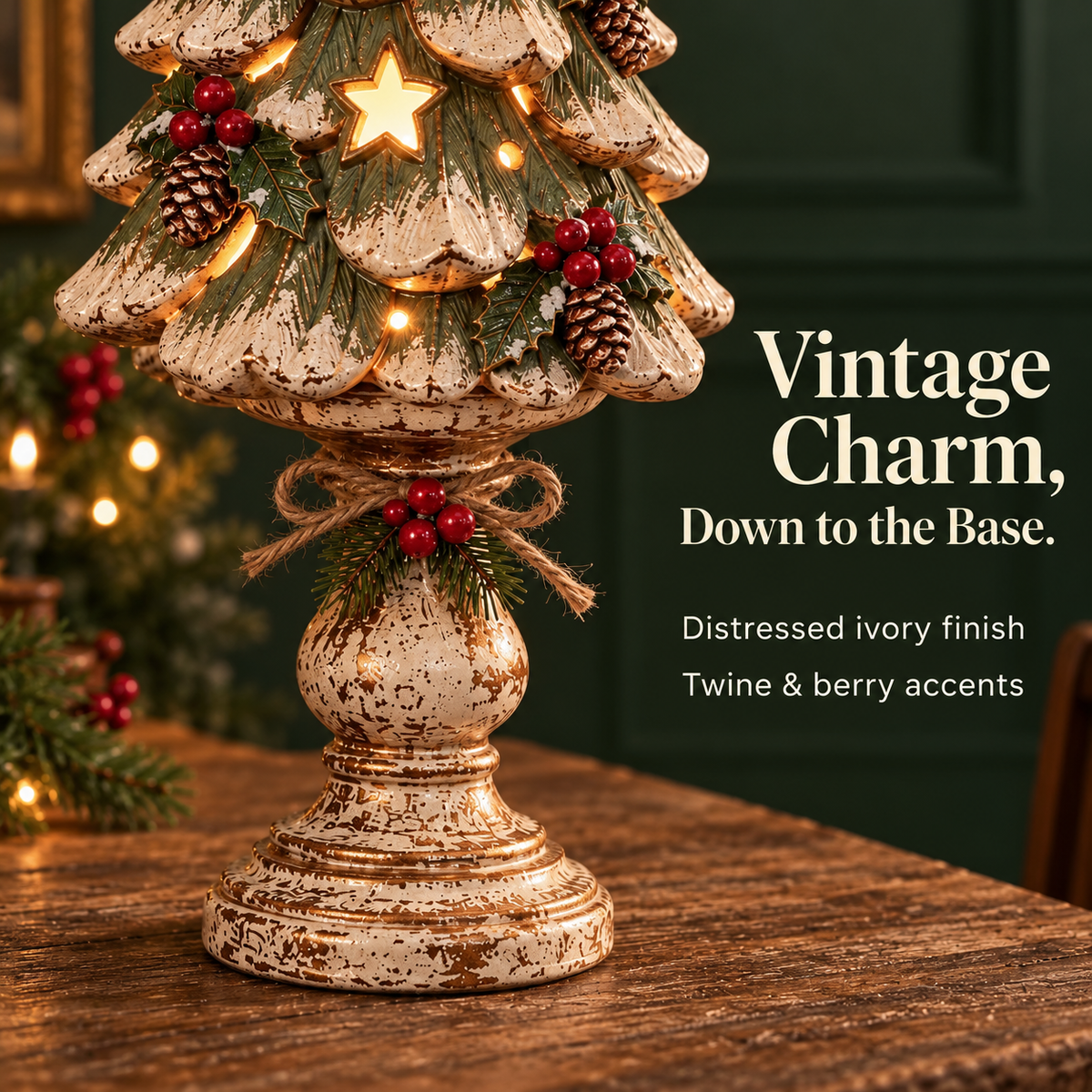 🎄 Christmas Heirloom Glow Candle Holder Collection