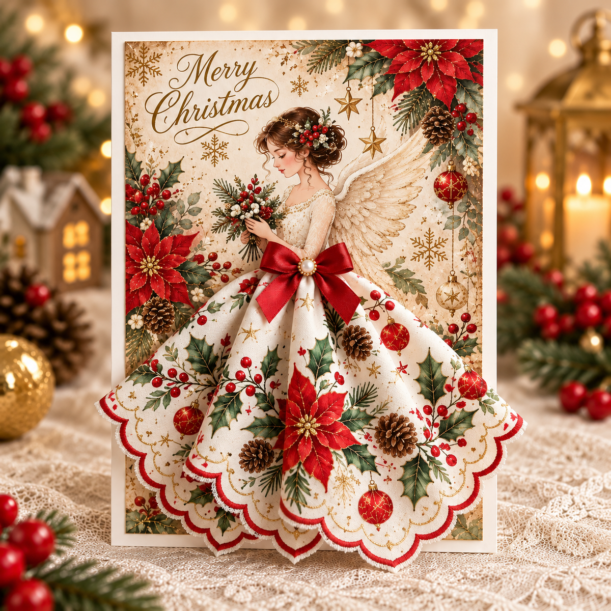 ✨3D Christmas Angel Greeting Card