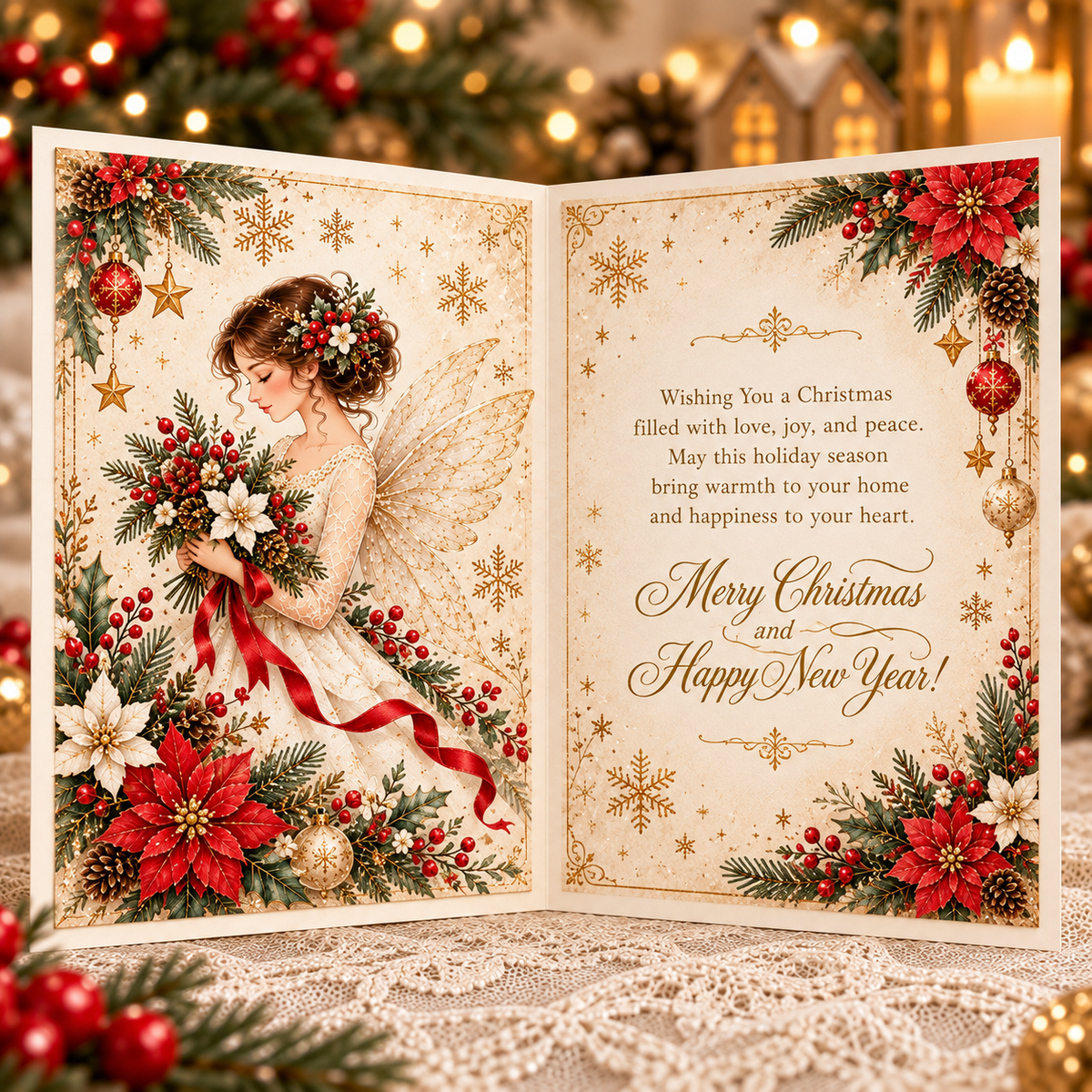 ✨3D Christmas Angel Greeting Card