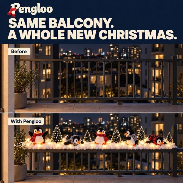 Pengloo™ Snowy Christmas Penguin Décor | Choose All 5 or 1