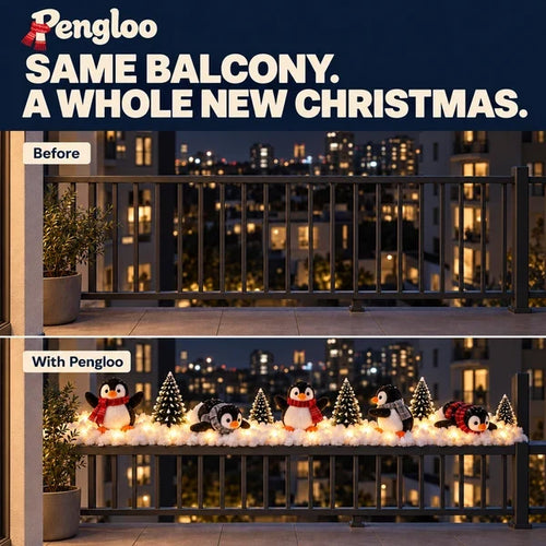 Pengloo™ Snowy Christmas Penguin Décor | Choose All 5 or 1