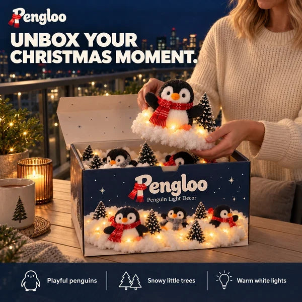 Pengloo™ Snowy Christmas Penguin Décor | Choose All 5 or 1