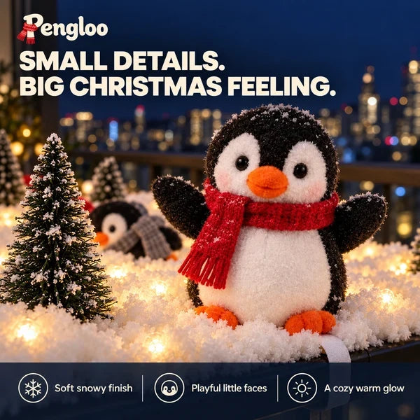 Pengloo™ Snowy Christmas Penguin Décor | Choose All 5 or 1