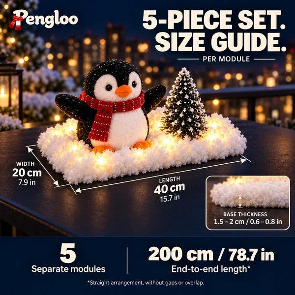 Pengloo™ Snowy Christmas Penguin Décor | Choose All 5 or 1